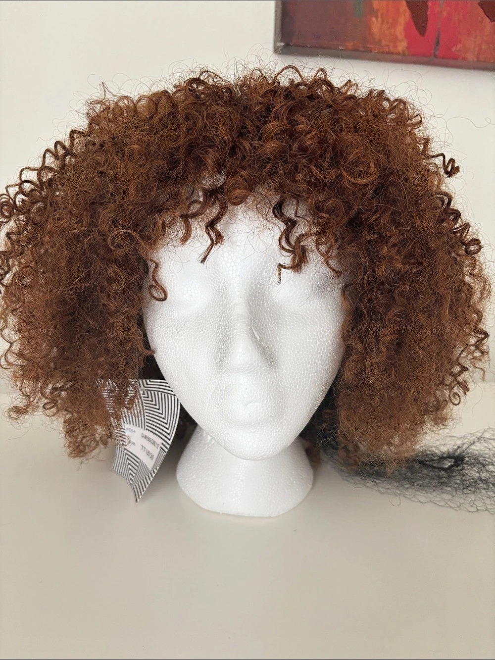 Curly Human Hair Wig NWT
